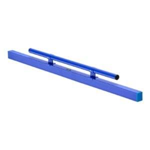 Concrete Screed 48 in Length Manual Screed Board Aluminum Alloy Blue, Built-in Bubble Level, Powder-coated Finish, Lightweight Paver Leveling Tool for Patio, Sidewalk, Garage Floor Finishing