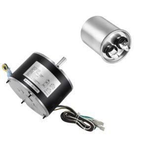 Condenser Fan Motor with Capacitor, 1/8HP 825RPM 208-230V, Replacement for GE Genteq Carrier Bryant Payne 5KCP39KFUA99S D159176P01 X70370245010 X70370245-01 5KCP39GGV570S