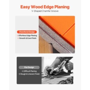 cordless handheld planer, 3 1/4 inch cut width, 15000 rpm electric hand wood planer with 4.0 ah 18v lithium battery, brushless motor, adjustable cut depth, dust collection bag, for woodworking