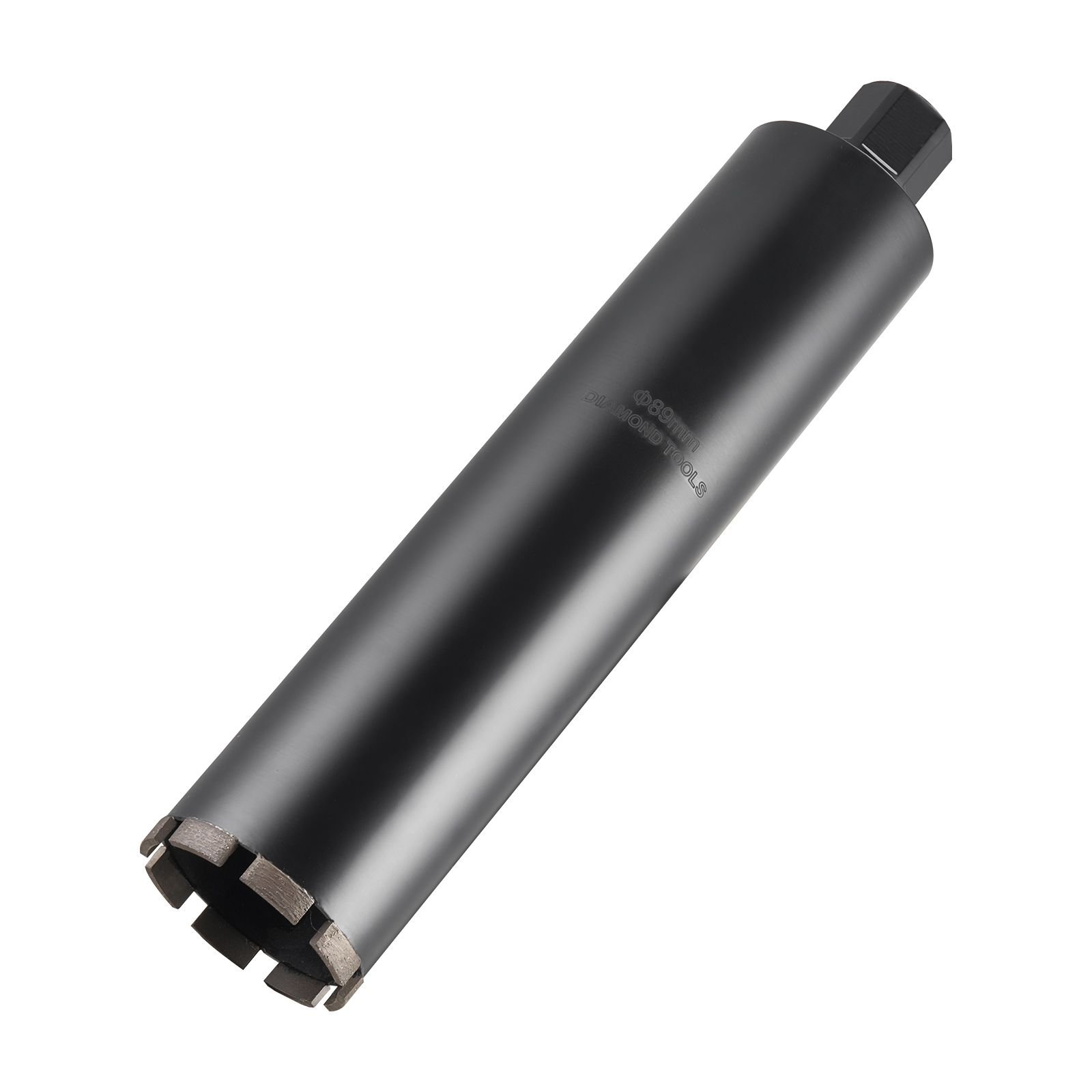 core drill bit, 3 1/2 inch diameter, 14 inch drilling depth, 1 1/4 in 7 internal thread, high precision welding technology, wet diamond core bit for reinforced concrete, bricks, and masonry