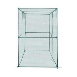 crop cage, 7.8 x 3.9 x 5.9 ft plant protection tent with zippered door, wind resistant tall crop cage, easy to install, outdoor raised bed cover, tomato plant netting for garden patio lawn