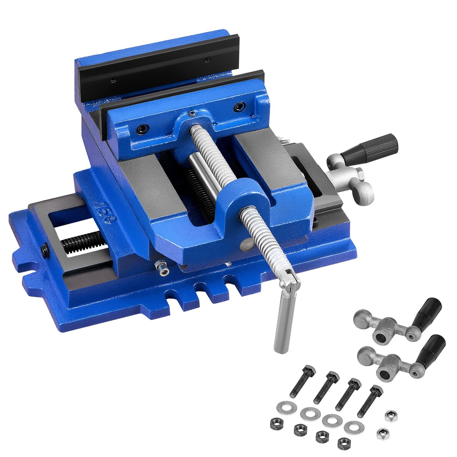 cross slide drill press vise, 4 inch jaw width, 2 way x y axis bench vise, 3.5 inch max jaw opening, heavy duty cast iron, workbench vice clamp, for woodworking drilling cnc milling machine
