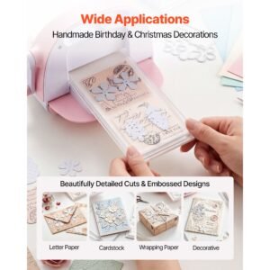 cutting plates, 6 pcs, 6.69 x 3.15 x 0.1 in, clear polycarbonate material, die cut pads compatible with die cutting and embossing machine km 1830, for scrapbooking and card making