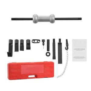 Dent Puller Kit, 10 lbs 13-in-1 Slide Hammer Dent Removal Kit, Heavy-Duty Auto Body Truck Repair Automotive Damage Remover Tool Repair Frame with Carrying Case, Extension Rod, Non-Slip Handle