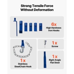 dent puller kit, 13 lbs 14 in 1 slide hammer dent removal kit, heavy duty auto body truck repair automotive damage remover tool repair frame with carrying case, extension rod, non slip handle