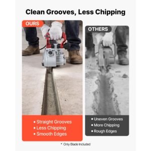 diamond blades 6.3 inch, 5 pack wall chaser saw blade cutting blade, 0.87 in arbor, high hardness diamond segments, 65mn steel core, dry wet cutting, clean edges for concrete brick stone cement