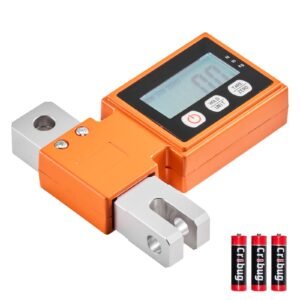 Digital Crane Scale, 1100 lbs/500 kg Max Capacity, Heavy Duty Industrial Hanging Scale with Cast Aluminum Case & LCD Display, 0.2 lbs Division & 3 Unit Switch, Auto-Off Setting for Garage