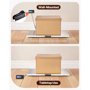 digital postal scale, 0.2 lbs dual accuracy, 1100 lbs commercial weight scale with hold/tare function & lcd display, fit for packages, postage, luggage, battery and power adapter included