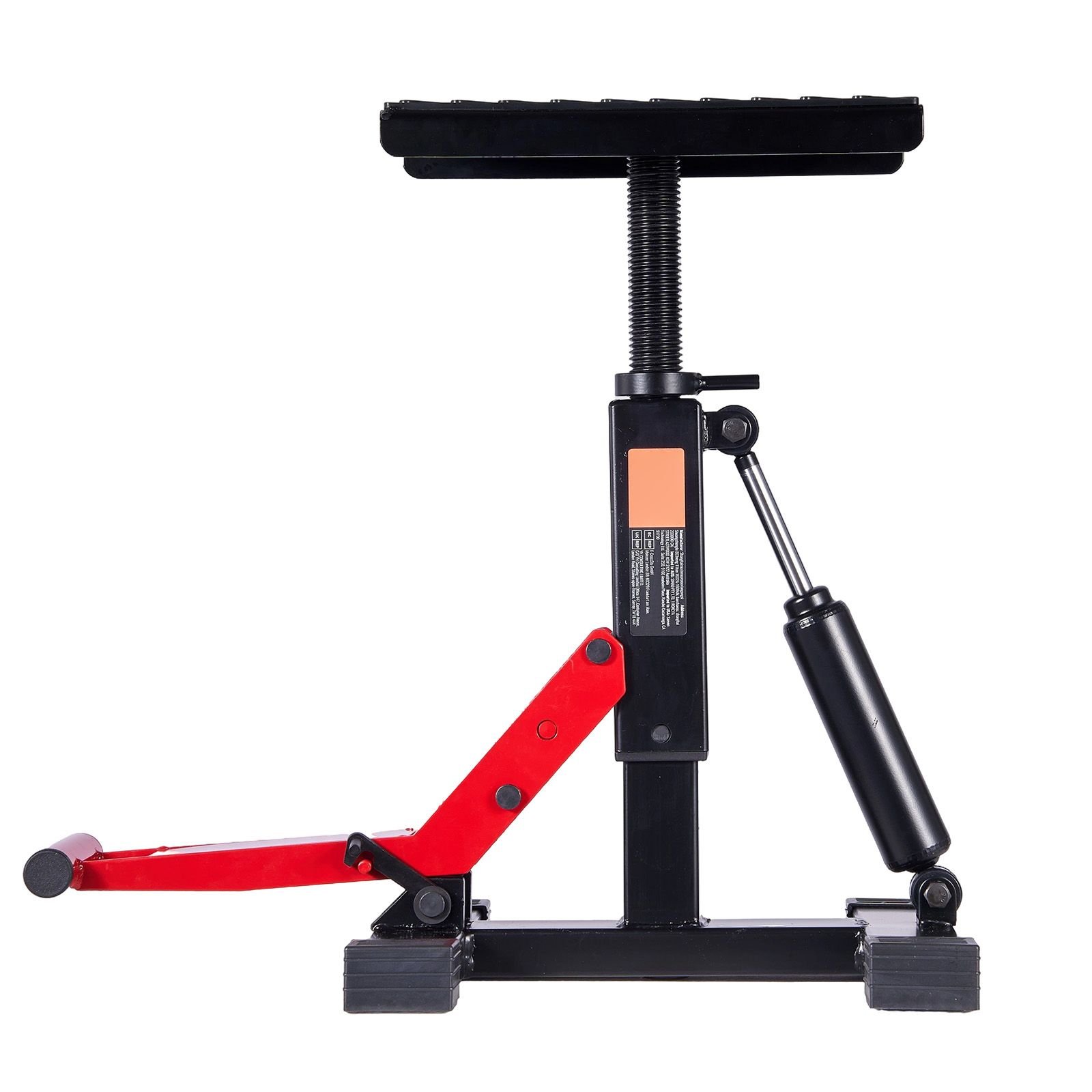 dirt bike lift stand, motorcycle jack lift stand 1200lbs capacity and hydraulic lift operation, hoist table adjustable height 9.8" 18.3" for dirtbike repair, maintenance, dirt bike accessories