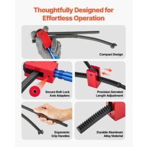 dirt bike tire changing tool kit, fits for motocross enduro 16" 21" wheels, includes 15 25 mm axle adapters, dirt bike tire changing tools compact changer with 2 irons and protective sleeve