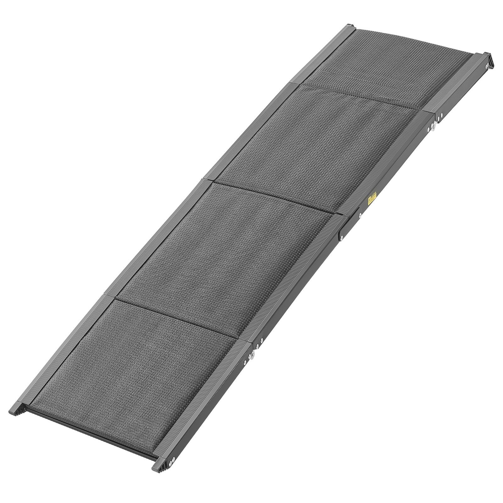 dog ramp for cars, 71" l x 20" w, folding pet ramps for medium & large dogs up to 250lbs, pet stair ramp with non slip oxford fabric surface, portable outdoor dog car ramps for suv & truck