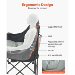 double camping chair, oversized two person camp chair with 660 lbs heavy duty support, with dual cup holders, wine glass holders, magazine straps, carry bags for outdoor, beach, 1 pack