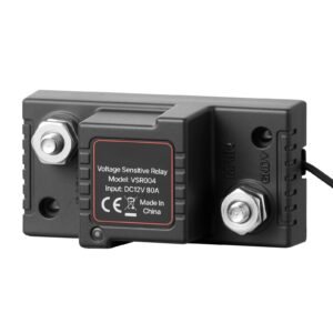 dual battery isolator kit, 12v 80 amp, manual and automatic vsr voltage sensitive relay with voltmeter, lcd screen, smart battery isolator, compatible with lead acid batteries, for utv, atv