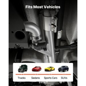electric exhaust cutout, 2.5 inch universal stainless steel exhaust valve kit with one controller remote kit, cut out valve, y pipe, remote control & box, fits trucks, sedans, sports cars, suvs