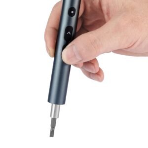 electric precision screwdriver set, 48 magnetic bits, mini electric screwdriver with magnetic storage box, s2 steel bits, led light, type c charging, for phone, laptop, and electronics repair
