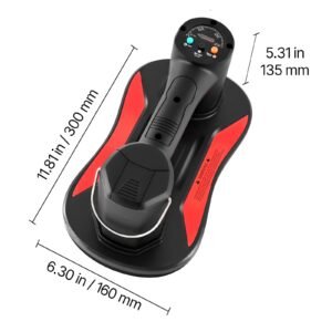 electric vacuum suction cup, 375 lbs max lifting capacity, vacuum glass lifter with digital display, heavy duty tile suction cup tool for lifting tile, granite, wood, paver, drywall, windows