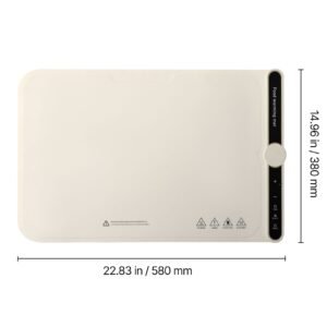 electric warming tray, food warming mat for buffet, rollable & portable silicone food warmer with 9 adjustable temperature settings, auto shut off & child lock, ideal for parties, catering