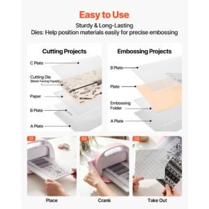 embossing folders, 15 pieces, 4.13 x 5.83 in, background embossed plates for die cutting and embossing machine, pp plastic embossed stencil template for scrapbooking and card making