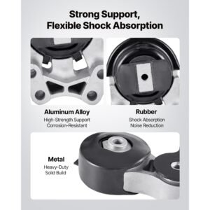 engine and transmission motor mount kit replacement, set of 3, compatible with 2007–2014 ford edge 3.5l, replace oe# a5342, a5431, a5605, secure support