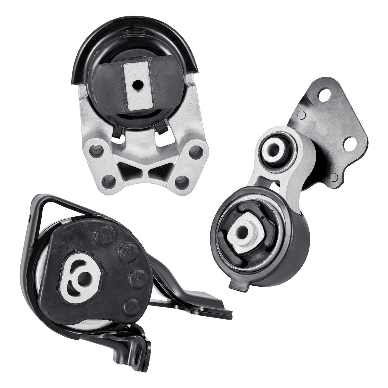 engine and transmission motor mount kit replacement, set of 3, compatible with 2007–2014 ford edge 3.5l, replace oe# a5342, a5431, a5605, secure support