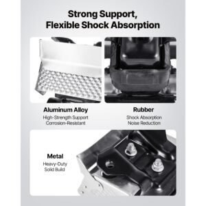 engine motor mount kit replacement, set of 2, compatible with 2007–2013 chevrolet silverado 1500 5.3l v8, replace oe# a5365, a5365, secure support, left and right front mounts
