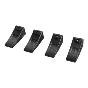 excavator bucket teeth with pins, 4 pack x156l bucket tooth set for smooth & efficient excavation, heavy duty 5.3 in long digging buckets teeth replacement for skid steer & mini excavator