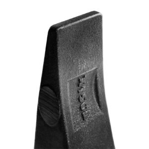excavator bucket teeth with pins, 4 pack x156l bucket tooth set for smooth & efficient excavation, heavy duty 5.3 in long digging buckets teeth replacement for skid steer & mini excavator