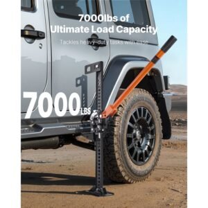 farm jack, 36" utility high lift farm jack, 3.18 ton (7,000 lbs) capacity ratcheting off road utility jacks, heavy duty lift jacks with 5.12" 30.3" lifting range for tractor, truck, suv