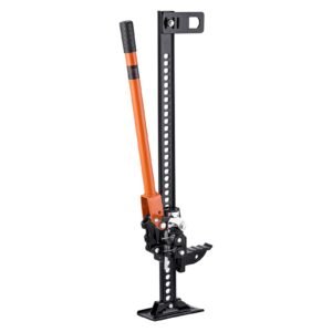 farm jack, 36" utility high lift farm jack, 3.18 ton (7,000 lbs) capacity ratcheting off road utility jacks, heavy duty lift jacks with 5.12" 30.3" lifting range for tractor, truck, suv