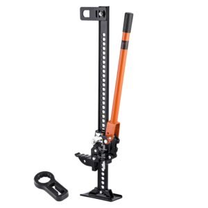 farm jack, 36" utility high lift farm jack, 3.18 ton (7,000 lbs) capacity ratcheting off road utility jacks, heavy duty lift jacks with 5.12" 30.3" lifting range for tractor, truck, suv
