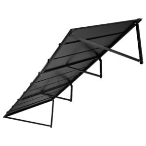 fixed metal awning 104 x 36 in, window awning door canopy, stable triangle steel frame awnings for doors exterior rain, snow & sunlight protection for door entrance, windows, porches, balconies