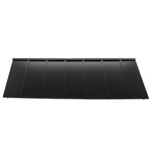 Fixed Metal Awning 80 x 36 in, Window Awning Door Canopy, Stable Triangle Steel Frame Exterior Awnings Rain, and Snow Sunlight Protection for Door Entrance, Windows, Porches, Balconies