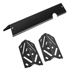 flavorizer bars and heat deflectors, 17 in grill replacement part, for weber genesis ll 310 315 335 340, e/s 325s, es/sx 325s, e/s 335, ex/sx/epx 335 grills, porcelain enameled steel, 8 pack
