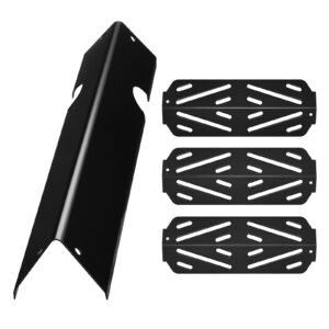 flavorizer bars and heat deflectors, 17 in grill replacement part, for weber genesis ll 310 315 335 340, e/s 325s, es/sx 325s, e/s 335, ex/sx/epx 335 grills, porcelain enameled steel, 8 pack
