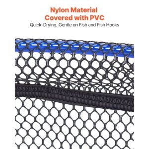 foldable fishing net, landing fishing pier nets, portable drop net for pulling up fish, durable and fish friendly, with rope and storage bag, for minnows, crawfish, shrimp, crab