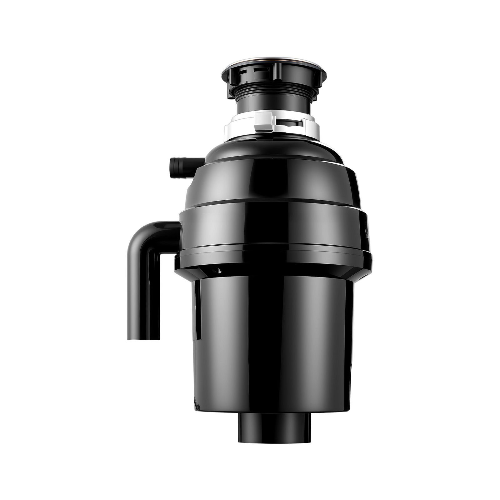 food waste garbage disposal, 1hp 3500rpm dc motor, continuous feed kitchen sink garbage disposer, ez connect food waste grinding system with sound reduction & power cord for kitchens