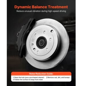 front & rear brake kit compatible with 2008 2017 buick enclave, 2009 2017 chevrolet traverse/2007 2010 saturn outlook, 2007 2016 gmc acadia/2017 gmc acadia limited, hollow brake rotors pads kit