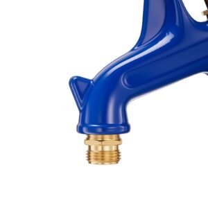 frost proof yard hydrant, 3.22ft freeze proof outdoor faucet with 12" bury depth, 3/4" npt pipe connection, lever handle + handwheel, no lead freezeless hydrant for yard garden farm irrigation