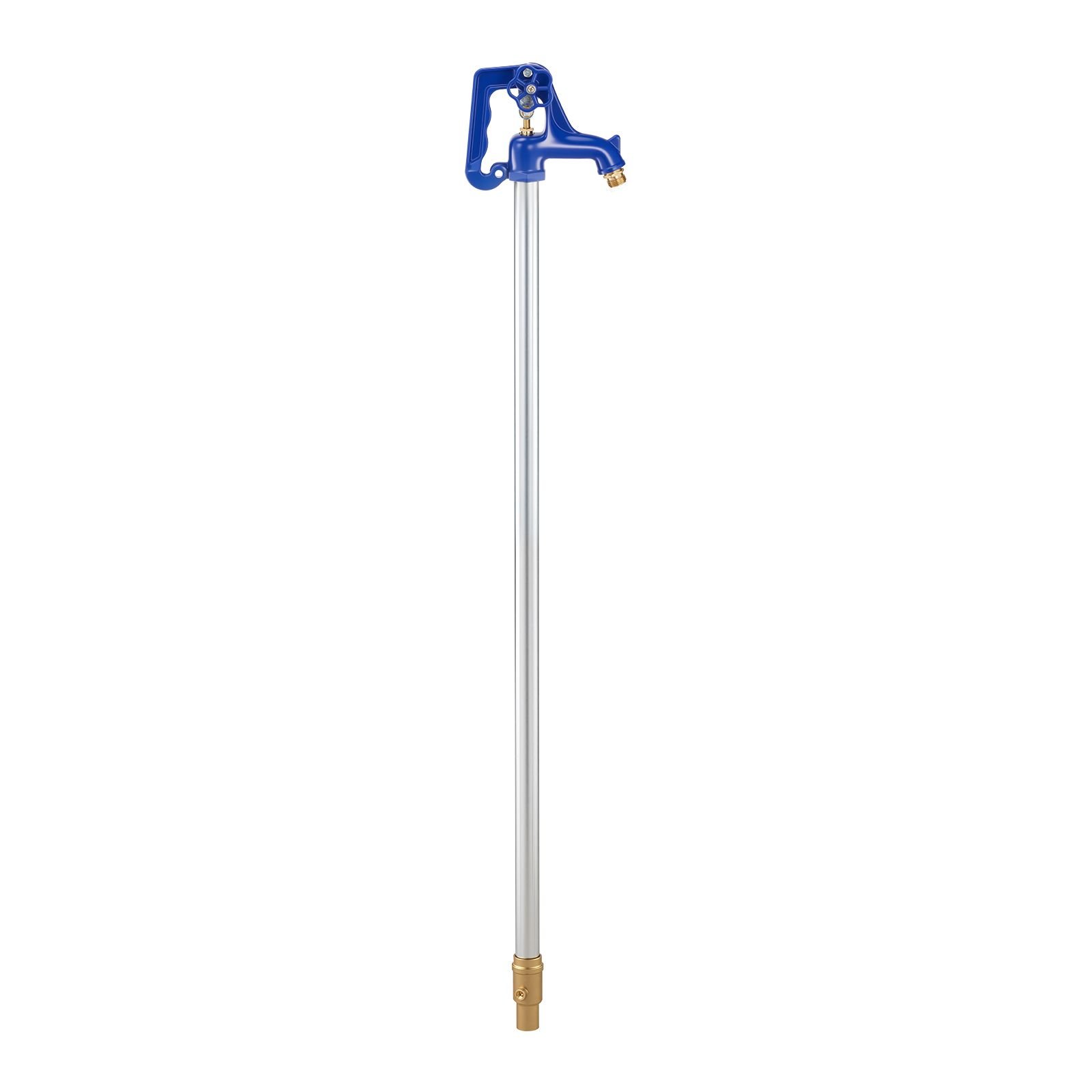 frost proof yard hydrant, 3.22ft freeze proof outdoor faucet with 12" bury depth, 3/4" npt pipe connection, lever handle + handwheel, no lead freezeless hydrant for yard garden farm irrigation