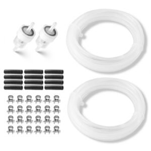 Fuel Pipe Hose Line Kit, 196.9″ Diesel Heater Fuel Line Kit, Replaceable Parking Heater Fuels Lines Kits with Lines Filters Clips & Hoses, Tank Diesel Heater Accessories for 2KW 5KW 8KW Heaters