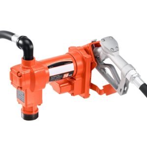 fuel transfer pump, 12v dc 20 gpm 1/4 hp diesel pump, extractor pumps with manual nozzle, discharge hose and suction pipe, for gasoline, diesel, kerosene, ethanol methanol blends & biodiesel