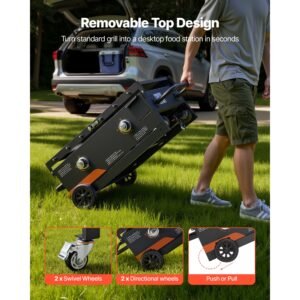 gas griddle, 2 burner flat top grill, 28 inch grill plate foldable propane griddle with wheels, 30000 btu outdoor flat top grills for pan frying, grilling, stir frying, & bbq, pulse ignition