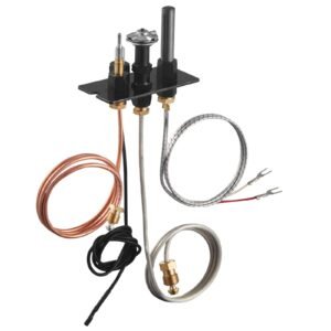 gas pilot assembly, oe 10002265, 10002264, srv10002264 fireplace gas pilot assembly, natural gas & lpg ignition replacement, fit majestic, vermont castings, temco, dutchwest, monessen, century