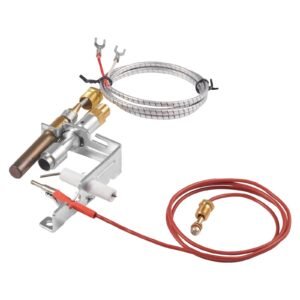 gas pilot assembly, oe 103779 01, pp231, ng8218 fireplace natural gas ignition replacement, compatible with civf 25, civf 25cf, vfh 33m, vfh 33r, vfh 33t, vfhs 20r, vfsr 16, vfsr 18 models