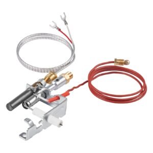 gas pilot assembly, oe 14d0477, lpg8404, srv14d0477 fireplace gas pilot assembly kit, lpg ignition replacement, compatible with lexington forge, majestic, martin, monessen models