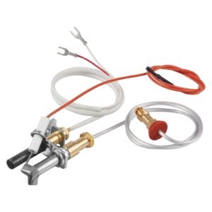 Gas Pilot Assembly, OE 446-512A, HSRV 446-512A, SRV 446-512A Fireplace Gas Pilot Assembly Kit, Natural Gas Ignition Replacement, Compatible with Heat & Glo, Heatilator, Lennox, Regency Models