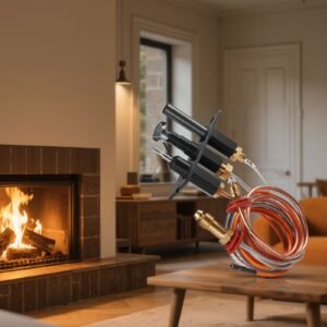 gas pilot assembly, oe 485 510a,4021 736,2103 010 fireplace gas pilot assembly kit, natural gas ignition replacement, compatible with quadra fire, heat & glo, heatilator models,black