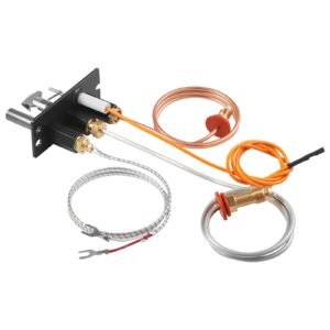gas pilot assembly, oe 485 510a,4021 736,2103 010 fireplace gas pilot assembly kit, natural gas ignition replacement, compatible with quadra fire, heat & glo, heatilator models,black