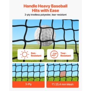 golf batting cage, 10 x 10 x 10 ft golf cage, driving hitting cages with 3 ply knotless polyester, golfs target & 9 hole baseball target, golfs hitting net for indoor, outdoor, backyard