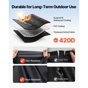 golf cart cover, visible full enclosure 2+2/4 passenger golf cart, 420d waterproof oxford fabric club car cover fits most carts club car, yamaha, ezgo, honda, pvc coating & windproof hook design